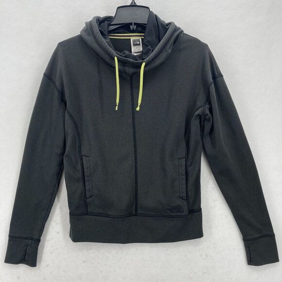 The North Face Tops - The North Face‎ Pullover Hoodie Women's Small Gray Fleece Mock Neck Long Sleeve